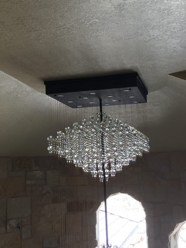 Stairway Crystal chandelier Staircase Spiral