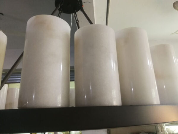 Alabaster chandelier custom lighting fixture