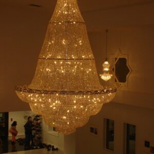 Huge crystal chandelier
